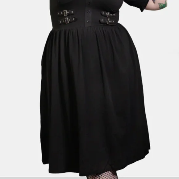 Black Midi Oblivion Dress from Forest Ink - Picture 4 of 5